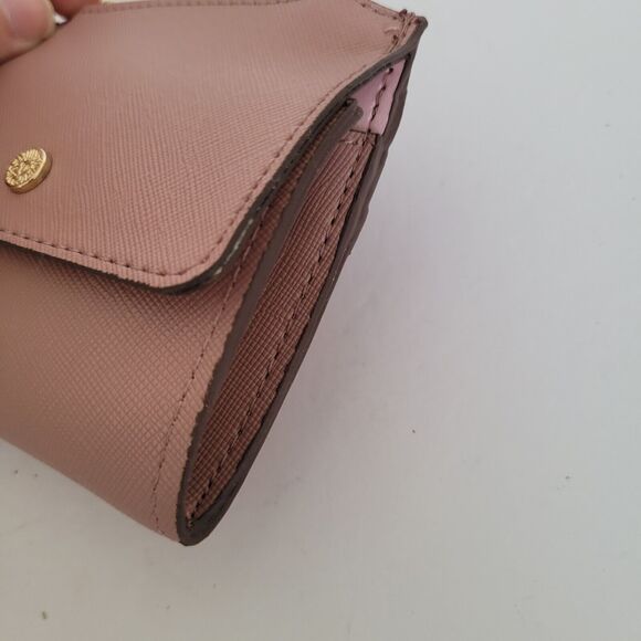 Anne Klein Small Mini Wallet Card Coin Holder Key Ring Compact Light Blush Pink - Picture 7 of 9